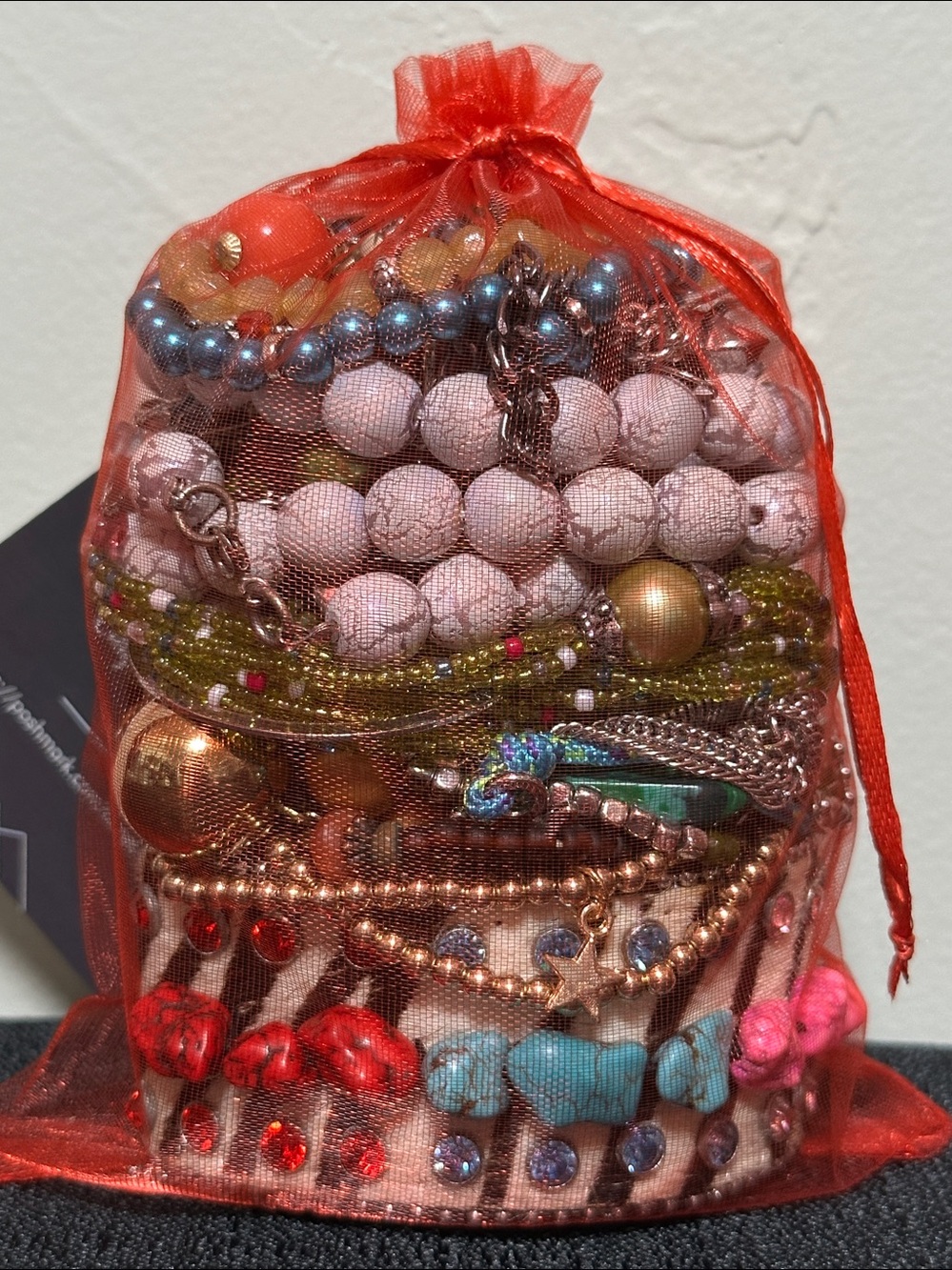 Red Bag 13 - One Pound Mixed Jewelry Bundle